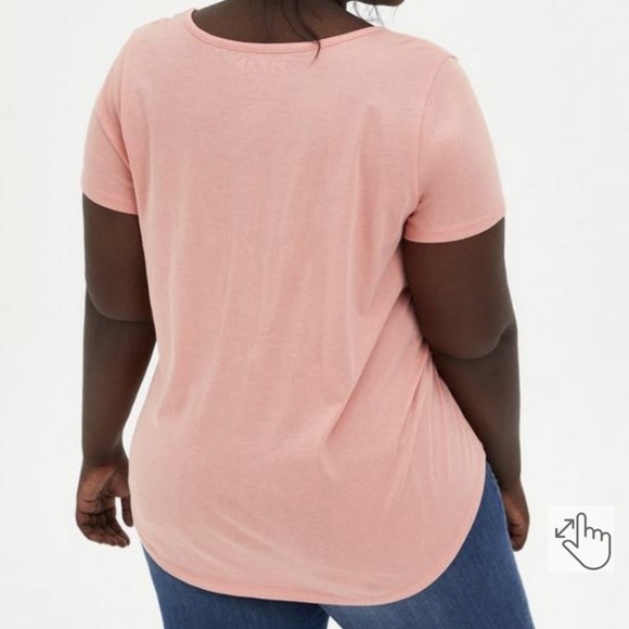 TORRID Disney Pixar Disney Up Coral Strappy Scoop Neck Tshirt Top Size 1 - Picture 13 of 14